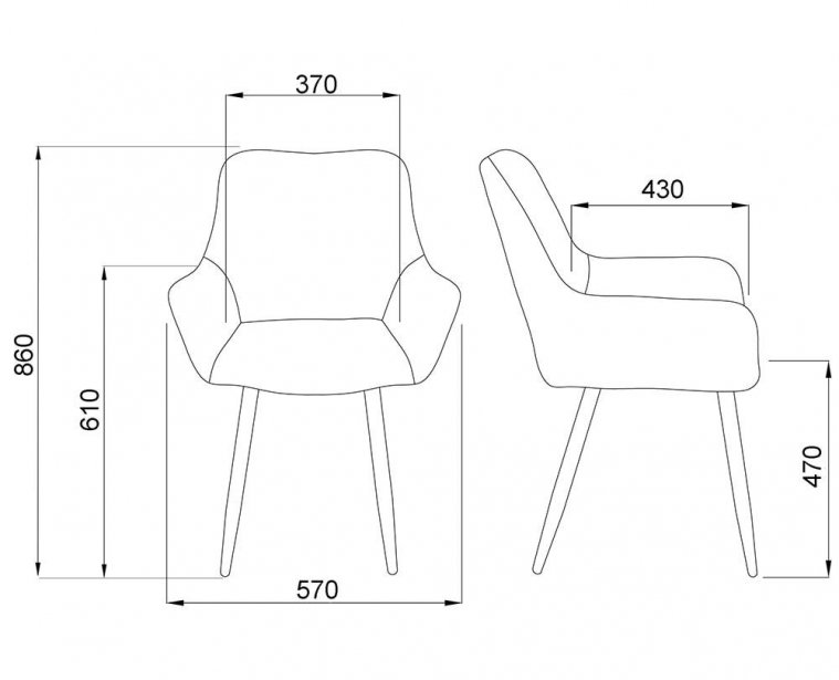 Кресло Pablo велюр светло-серый