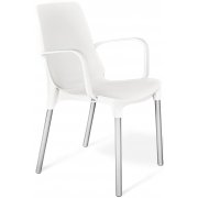 белый / хром лак