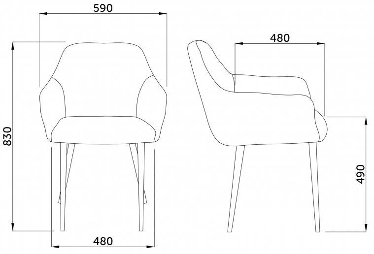 Кресло Dinar велюр пыльная роза