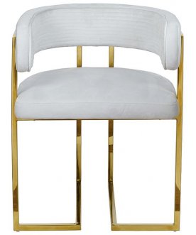 Металлический стул GY-8504STUL-SVSER светло-серый / золото