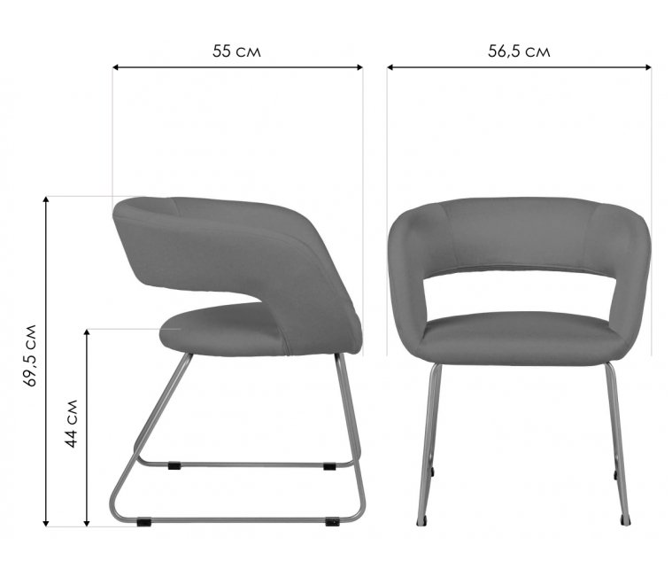 Кресло Hugs желтый / линк
