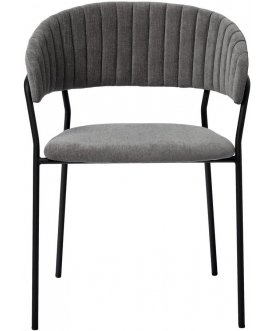 Дизайнерский стул Turin серый / черный