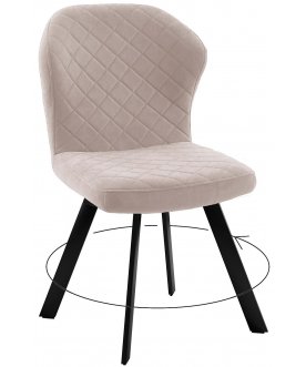 Стул на металлокаркасе DikLine 339 beige B03 / черный