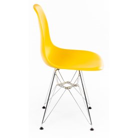 Стул Eames PC-015 желтый ножки металл