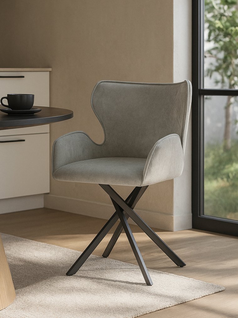 Стул Карлайл антрацитовый brendy stone 28 / черный