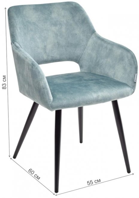 Стул на металлокаркасе Ally VBP-216 античный зеленый / черный