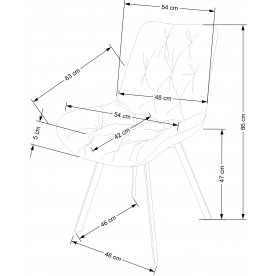Стул на металлокаркасе Авел