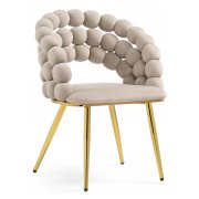 бежевый велюр / золото