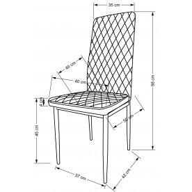 Стул на металлокаркасе K501