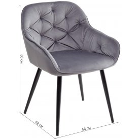 Стул на металлокаркасе Breeze bluvel-14