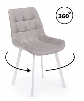 Стулья на металлокаркасе Челси 360 латте (zd 290) / белый