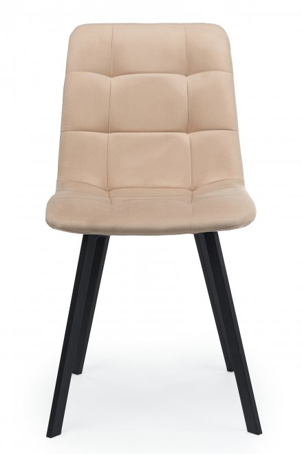 Стул на металлокаркасе Чилли бежевый / черный