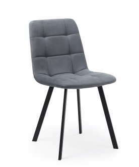 Комплект стульев Бэйс 4 шт темно-серый / черный