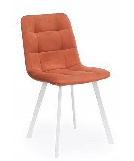 Стул на металлокаркасе Чилли терракотовый / белый