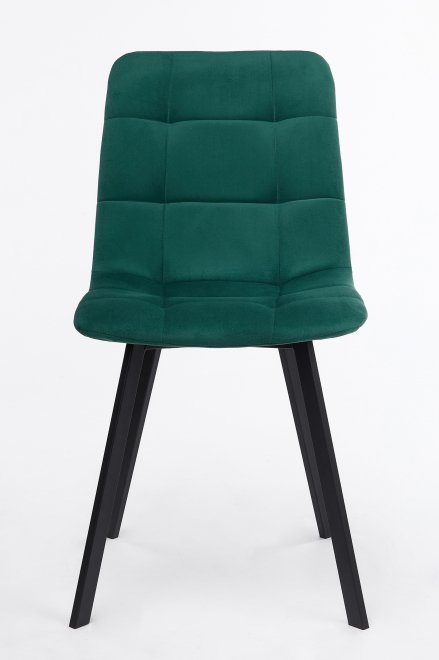 Стул на металлокаркасе Чилли зеленый / черный