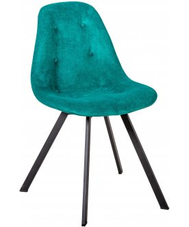 Стул на металлокаркасе Eames Loft изумрудный / черный