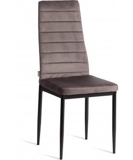 Стул на металлокаркасе Easy/Изи (мод. JSC02-1) dark grey (темно-серый) HLR24 / черный