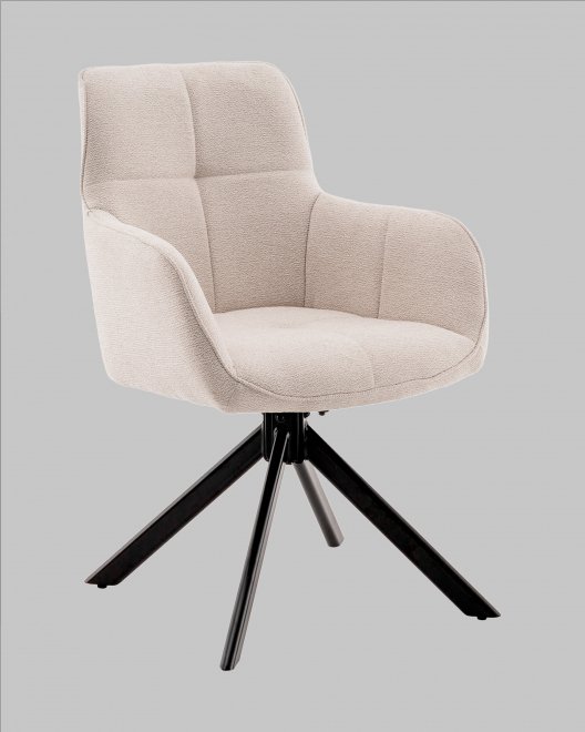 Стул на металлокаркасе Edme кремовый