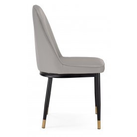 Стул на металлокаркасе Flor light gray / black