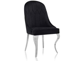 Стул на металлокаркасе Gustav black / chrome