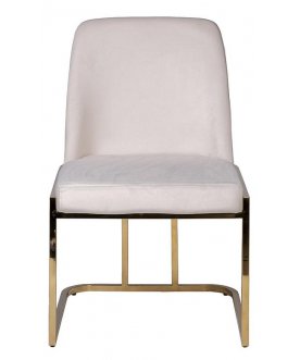 Дизайнерский стул GY-DC8365GOLD-CR кремовый / золото