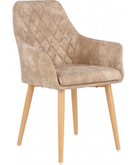 Стул-кресло K287 бежевый / натуральный