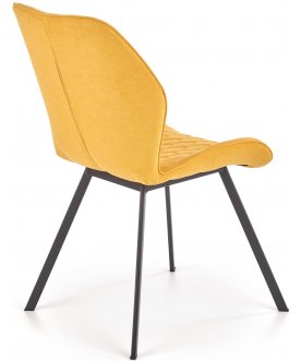 Стул на металлокаркасе K360 горчичный / черный