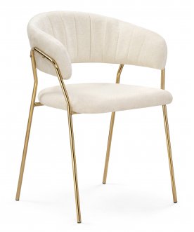 Стул на металлокаркасе Kamelia 1 белая ткань (white fabric URL1792-9)