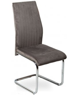 Стул на металлокаркасе Карли dark grey / chrome 