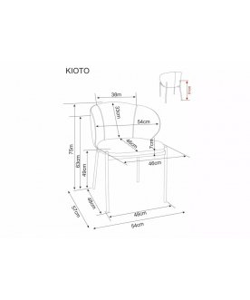 Стул на металлокаркасе Kioto
