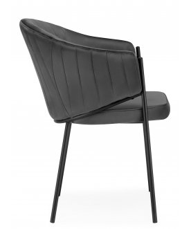 Стул-кресло Kortni dark grey / black