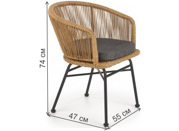 Стул на металлокаркасе Ланде