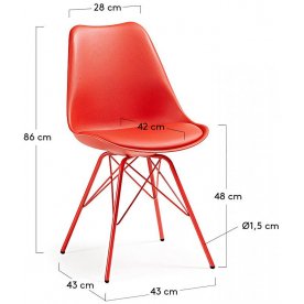 Стул на металлокаркасе Lars