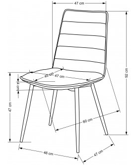Стул на металлокаркасе K493