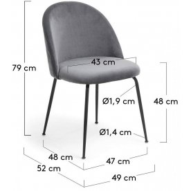 Стул на металлокаркасе Mystere