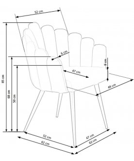 Стул на металлокаркасе K410