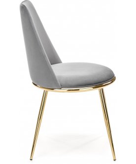 Дизайнерский стул K460 серый / золотой