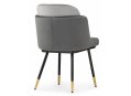 Стул на металлокаркасе Penelopa dark gray / light gray / black / gold