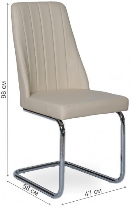 Стул на металлокаркасе LH-12 beige 12B