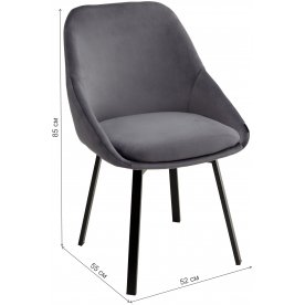 Стул на металлокаркасе Pod bluvel-14