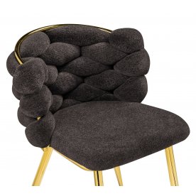 Стул на металлокаркасе Rendi gold /  gray