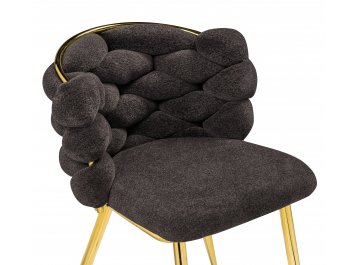 Стул на металлокаркасе Rendi gold / gray