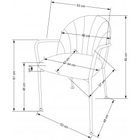 Стул на металлокаркасе K500