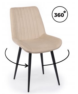 Стул на металлокаркасе Седа 360 бежевый (zd 210) / черный