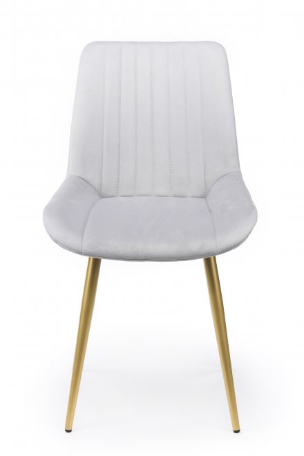 Стул на металлокаркасе Седа светло-серый (zd 960) / золотой