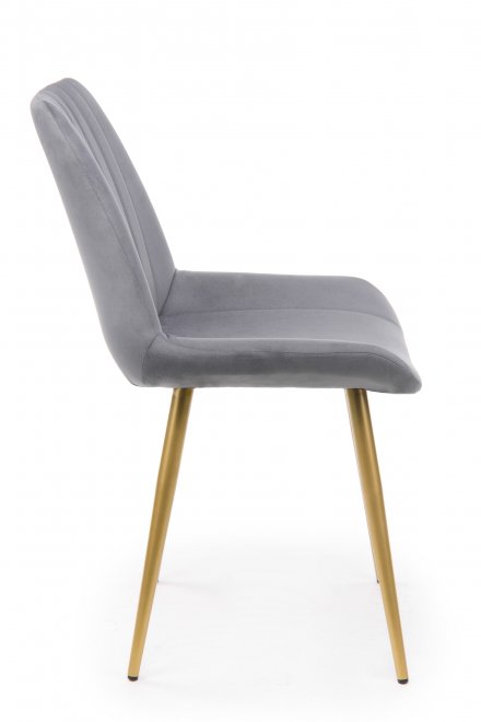 Стул на металлокаркасе Седа темно-серый (zd 995) / золотой
