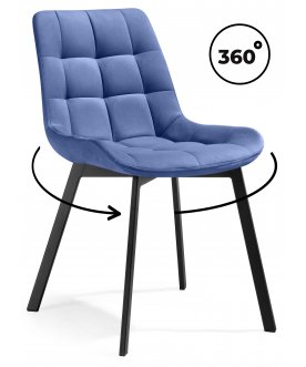 Стул на металлокаркасе Стронг синий ZD 754 / черный