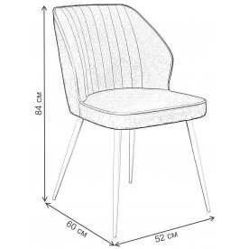 Стул на металлокаркасе DikLine 222М