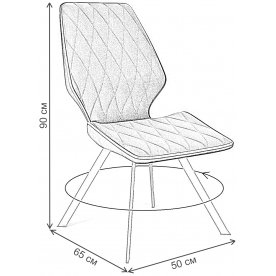 Стул на металлокаркасе DikLine 243