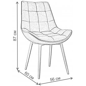 Стул на металлокаркасе DikLine 253